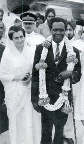 As a matter of fact, Dr. Obote RIP was visiting India, when his strong man Brig. Oyite Ojok, was killed in a Helicopter crash.  